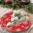 thumbnail image 6 of Christmas Party Plates 25 Pack 9 Inch Disposable Paper Plates for Holiday Dinner Party Supplies Winter Snowflake Themed Decorations, 6 of 6
