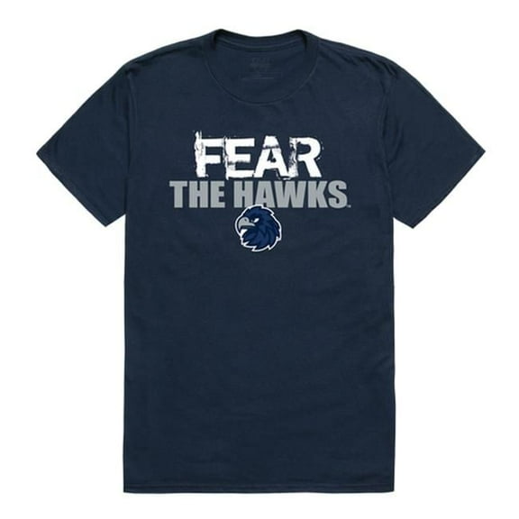 W Republic 518-345-BGT-03 Monmouth University Fear T-Shirt, Navy 2 - Large
