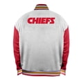 thumbnail image 3 of Women's Mitchell & Ness White Kansas City Chiefs Plus Size Full-Snap Satin Jacket, 3 of 3