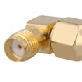 thumbnail image 3 of 5 unids/set SMA adaptador macho a hembra conector de ángulo recto de 90 grados para conexión RF, 3 of 8