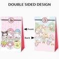 thumbnail image 2 of 24 PCS Sanrio Party Favor Candy Bags for Anime Themed Birthday Supplies Decor,Kids Birthday Game Party Kraft Paper Goodie Gift Bag Decorations, 2 of 5