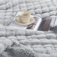 thumbnail image 3 of Home Soft Things Super Soft Decorative Throw Blanket Bed Cover - Grey Down - Oversize (118" x 95"), 3 of 6