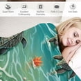 thumbnail image 3 of Nawypu  Turtle Beach Blanket for Bed, Queen Size Turtle  Throw Blanket for Women, Men and Kids - Super Soft Plush Beach Blanket Throw Blanket Ocean Blanket, 3 of 6
