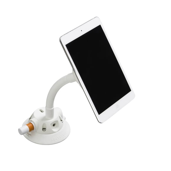 SeaSucker Support pour Tablette/lecteur E-Reader EL6203W; Naked Flex; Se Monte sur Surface Plate avec Ventouse; Sans Station d'Accueil Alimentée; Blanc