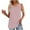 Pink Womens Tank Tops Clearance, variant on BSDJILFG Tank Tops for Women Casual Solid Color V-Neck Loose Fit Flowy Work Blouse,S-2XL