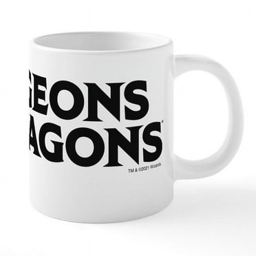 CafePress - Dungeons And Dragons Logo Black - 20 Oz White Ceramic Mega Mug