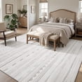 thumbnail image 4 of VUNATE 6'x9' Area Rugs for Living Room Washable Rugs Boho Moroccan Area Rug Soft Neutral Geometric Bohemian Carpet Distressed Indoor Rug for Bedroom Dining Room Office Foldable Nonslip Rug Gray, 4 of 8