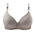 thumbnail image 2 of Honeeladyy Woman's Printing Gathered Together Daily Bra Underwear No Rims bras for women plus size, 2 of 3
