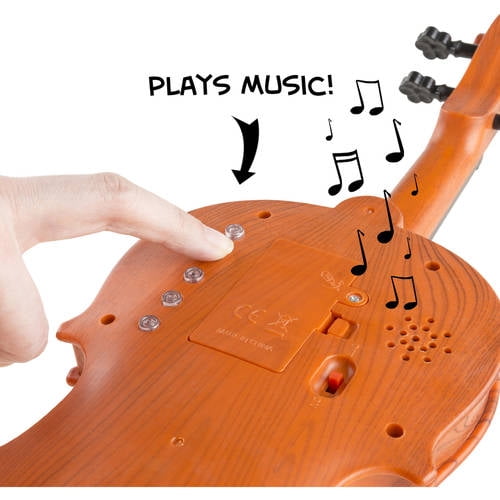 Kid’s Toy Violin with 4 Adjustable Strings by Hey! Play!