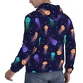 thumbnail image 3 of Bingfone Sea Jellyfish Men'S Drawstring Hoodie Long Sleeve Pocket Sweatshirts-X-Large, 3 of 9