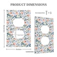 thumbnail image 3 of Haiem Watercolor Wildflowers 1 Pattern Decorative Wall Plates, 1-Gang 5.0" x3.0", Unbreakable Thermoplastic Faceplate Cover for Decorator Receptacle Outlet & Switch-Style S, 3 of 6
