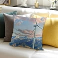 thumbnail image 3 of SHANXI  Throw Pillow Cover Wind Turbine Wind Energy Environmentally Friendly 24x24in, 3 of 5