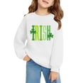 thumbnail image 2 of Mercatoo Boys Girls Long Sleeve St 𝐏atricks Day Shirts Funny Irish Clothes Kids Crewneck Shamroc𝐤 Sweatshirts Pullover Tops, 2 of 5