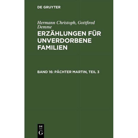 Pächter Martin, Teil 3, (Hardcover)
