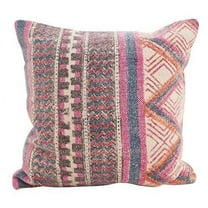 Fennco Styles Bohemian Mix 18 Inch Square Cotton Down Filled Decorative Throw Pillow