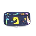 thumbnail image 3 of Harvio Dinosaur Scratch Resistance Pencil Case For Adults With Smooth Zippered Pocket System Drawing Mesh And Holders, 3 of 5