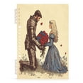 thumbnail image 2 of WOBOGO Illustration Of Knight Sending Flowers To Princess Notebook College Horizontal Grid Paper Ink Spill Resistant Water Resistant Cover 8.3x5.7x0.4in, 2 of 8