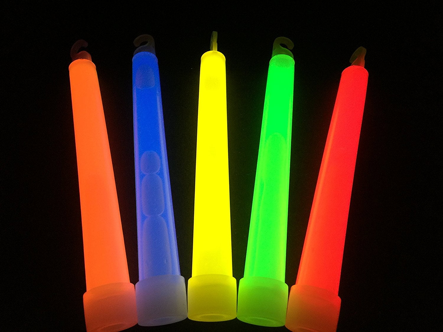 500 4" ASSORTED Glow Sticks Bulk Wholesale Pack w/ FREE 300 Glow Bracelets 
