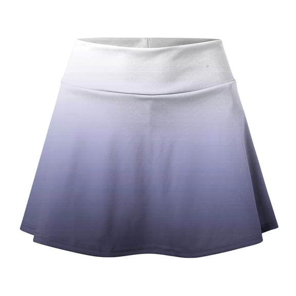 Vedolay Skirt for Women Womens Retro Checkered Stretchy Waist Plaid Pleated Long Skirts with Pockets,Gray XXL