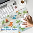 thumbnail image 4 of Long Mouse Pads for Desk,Cartoon Dinosaurs Volcanoes Palms Patter Desk Mats on Top Of Desks, Desk Mouse Pad Extra Large with 3mm Non-Slip Base and Stitched Edge for Gaming,Work,Home 35.4"x15.7", 4 of 5