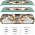 thumbnail image 5 of Geometric Patterns Bedding Set 3 Piece Animal art photos Printed Microfibre Zip Duvet Cover, 5 of 5