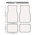 thumbnail image 2 of Cauagu Animal Pink Color Paw Pattern Car Floor Mat Set of 4,Car Carpet Mats Car Mats with Anti-Slip Backing & Driver Heel Pad Universal Fit for Cars/Trucks/SUV/Vans, 2 of 6