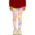 thumbnail image 2 of Girls Pants Easter Print Leggings Athletic Casual Stretch Toddlers Kids Activewear, 2 of 5