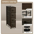 thumbnail image 4 of 4 Drawers Chest Dresser (Narrow) Brown, 4 of 7