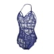 thumbnail image 5 of VISgogo Body sexy para mujer, peluches sin mangas con cuello en V profundo de color sólido, azul marino/negro/rojo VISgogo  moda, 5 of 9