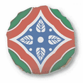 thumbnail image 1 of Talavera Style Pattern Decorative Round Throw Pillow Home Decoration Cushion, 1 of 3