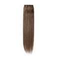 thumbnail image 4 of Extensions de Cheveux à Clip en Cheveux Humains 100 % 15 Couleurs Peuvent Être Teintes Bouclées Lavées 1 Pce/5 Clips Brun Clair 18”-50 g, 4 of 6