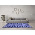thumbnail image 3 of Ahgly Company Machine Washable Indoor Rectangle Abstract Blue Modern Area Rugs, 5' x 7', 3 of 4