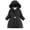 Black, variant on KAUOD Girls Fleece-Lined Parka Coats Winter Padded Quilted Puffer Outwear Teen Kids Windproof Warm down Jackets with Pockets