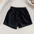 thumbnail image 2 of Girls Elastic Waist Shorts Lightweight Summer Shorts with Pockets Breathable Comfy Going out Casual Bottoms, 2 of 6