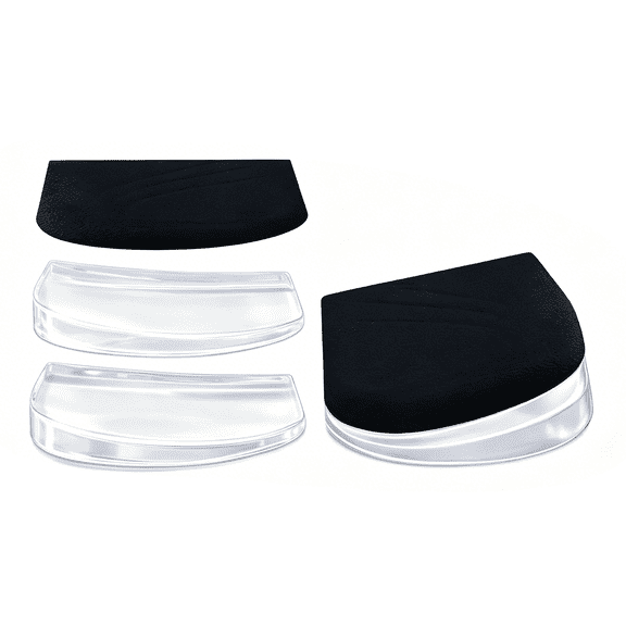 XIRQI Orthopedic Heel Wedge Inserts - 3-Layer Adjustable Gel Insoles for Supination,Pronation,Flat Feet&Heel Pain Relief - Supportive Shoe Cushions for Men&Women