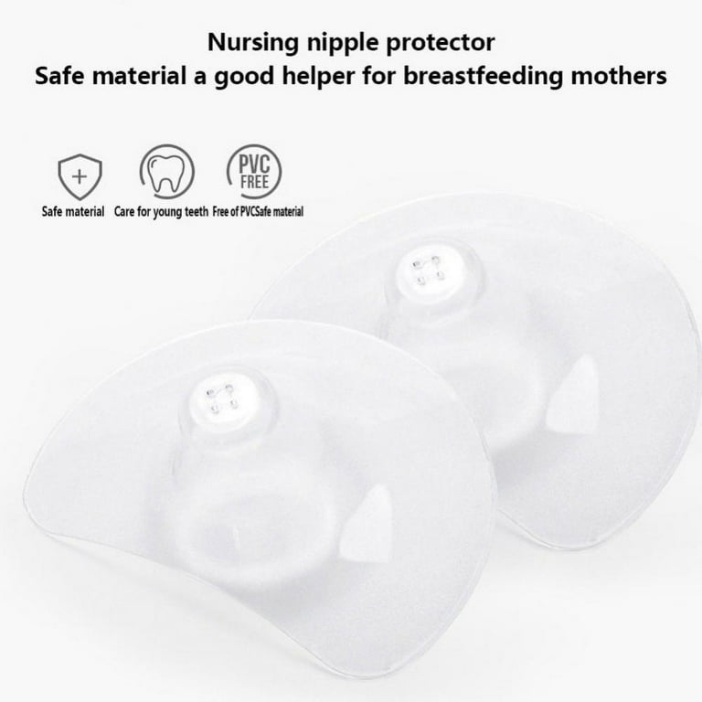 2 x Silicone Nipple Shields Protectors Shield Breast Feeding for Baby WLYUKW