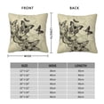 thumbnail image 2 of Pofeuu Vintage Floral Print Double-sided plush pillowcase Square Throw Pillow Covers Pillows Cover for Living Room Bedroom Sofa Couch Cushion Cover（No pillow core）-26"x26", 2 of 7