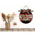thumbnail image 4 of Front Door Porch Decorations Christmas Joy Door Hanging Sign 11 inch Wooden Wall Sign, Rustic Holiday Wreath Decor for Front Door Porch Home Window Wall Farmhouse Decorations, 4 of 5
