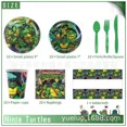 thumbnail image 3 of Caliente DIY Anime Tortuga Ninja artículos de fiesta de cumpleaños conjunto temático para niños decoración plato de cena toallas de papel mesa fiesta para niños, 3 of 5