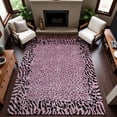 thumbnail image 6 of Addison Rugs Mayfield Premium Machine Washable Transitional Animal Skin Pink Rectangle Rug, 10' x 14', 6 of 6