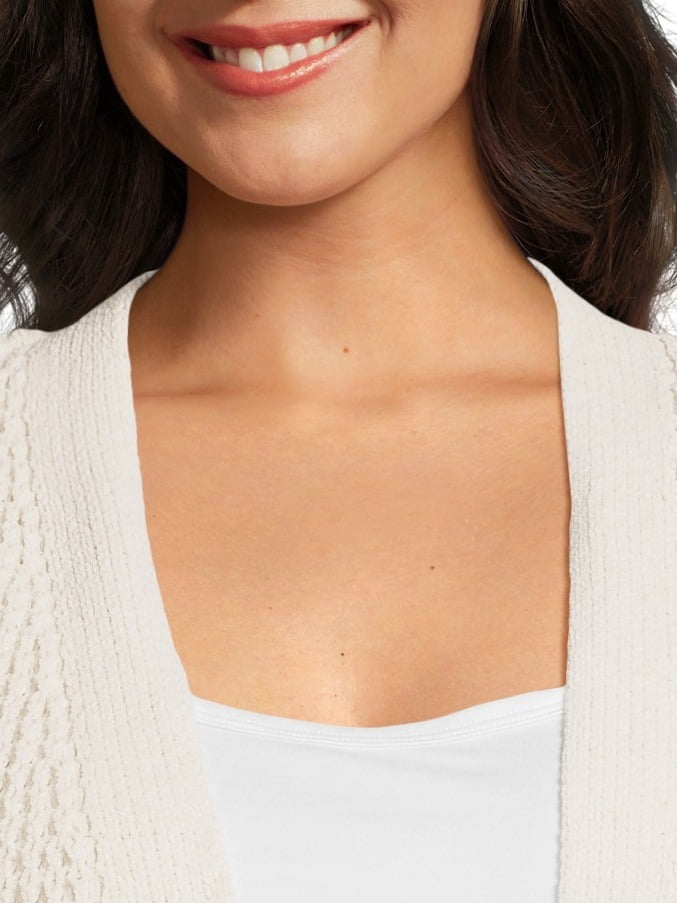 Time and Tru Women's Chenille Cardigan Sweater, Midweight, Sizes XS-XXXL