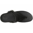 thumbnail image 5 of FitFlop Women's Lulu Adjustable Leather Toe-Post Sandal, All Black, Size 9, 5 of 5