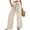 Beige, variant on BKQCNKM Linen Pants Women, Women Beach Fashion, Flowy Pants for Women, Linen Wide Leg Pants Casual Loose High Waist Beach Haren Pants Pockets, Baggy Pants, Dark Blue 4XL