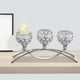 thumbnail image 3 of Candelabro de cristal de estilo europeo de 3 brazos para bodas y Navidad. Plata, 3 of 7