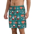 thumbnail image 2 of Goofa Medical Elements Printed Mens Swim Trunks Summer Quick Dry Short Beach Swimwear Bathing Suits-, 2 of 9