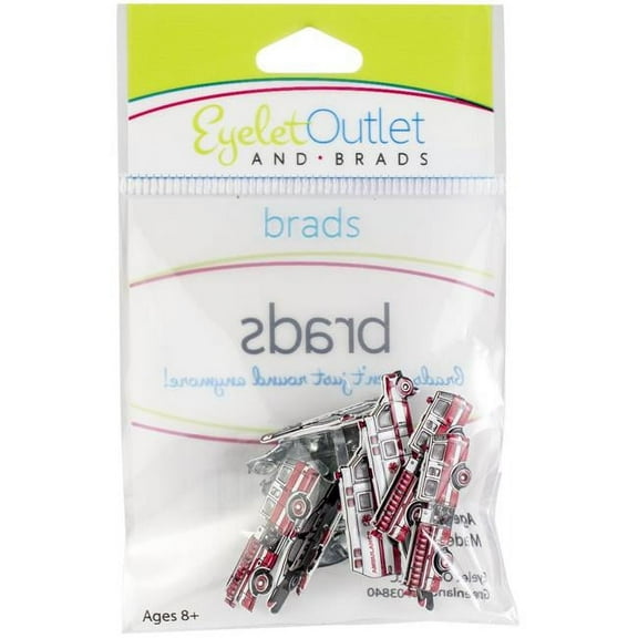 Eyelet Outlet Shape Brads 12/Pkg-First Responder