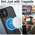 thumbnail image 3 of iPhone 11 Phone Case, iPhone 11 Case [Compatible with MagSafe][Car Mount Supported] Magnetic Translucent Matte Smooth Slim Thin Shockproof Protective Cover for iPhone 11 6.1, 3 of 18
