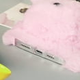 thumbnail image 3 of Compatible with iPhone 15 Pro Max Case Cute Cartoon Dog Plush Fluffy Case Girls 3D Kawaii Design Soft TPU Shockproof Cover Fuzzy Furry Winter Rabbit Hair Warm Case for Women Girls Girly Pink, 3 of 13