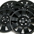 thumbnail image 2 of TuningPros WSC3-721B17 Set of 4  Matte Black Hubcaps 17" - Hub Caps Wheel Skin Cover 17 inches 4 Pcs Set, 2 of 5