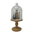 thumbnail image 1 of Holiday Time Glad Tiding Cloche with Gingerbread House, 1 of 4